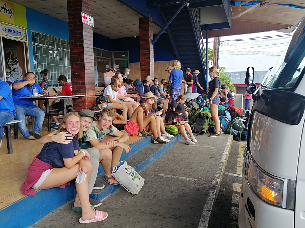Warten an der Grenze Panama – Costa Rica
