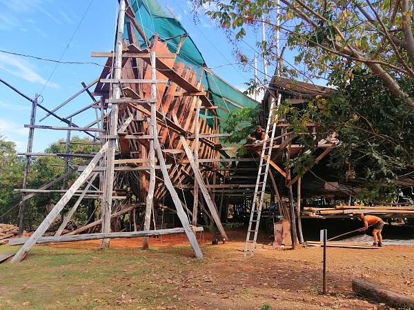 Der Bauplatz der »Ceiba« 