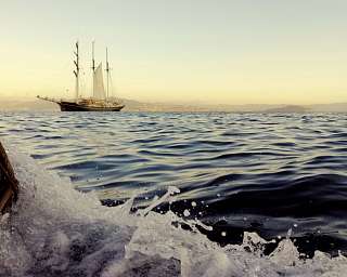 Unsere Gulden Leeuw vor Anker