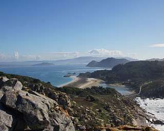 Die galicischen Islas Cíes werden als »Paradies« beworben  © Maxi
