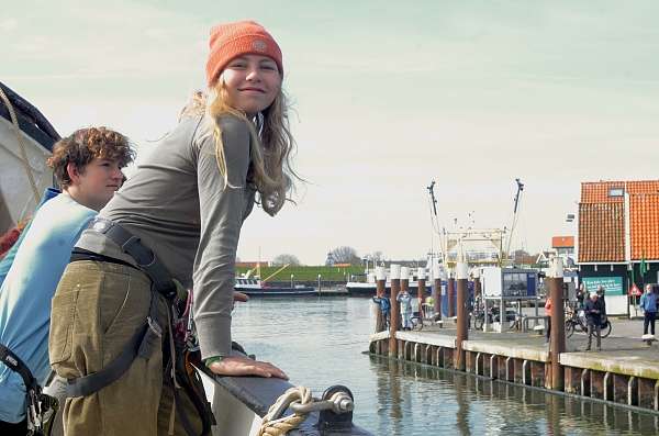 Kurz vor dem Anlegen auf Texel