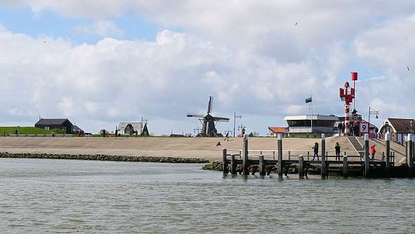 Ein letzter Blick auf den Hafen von Texel