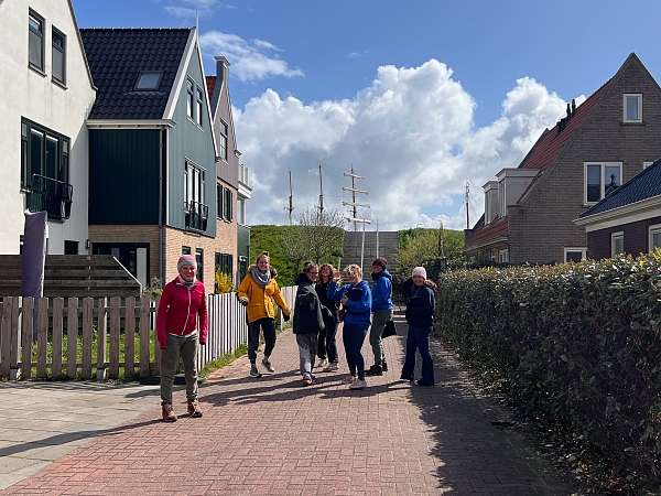 In Texel auf dem Weg zum Schiff