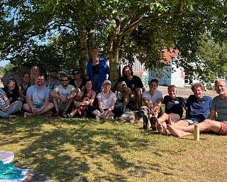 Die Pädagogische Crew der 30. und 31. HSHS mit Mitgliedern der ShoreCrew auf Spiekeroog