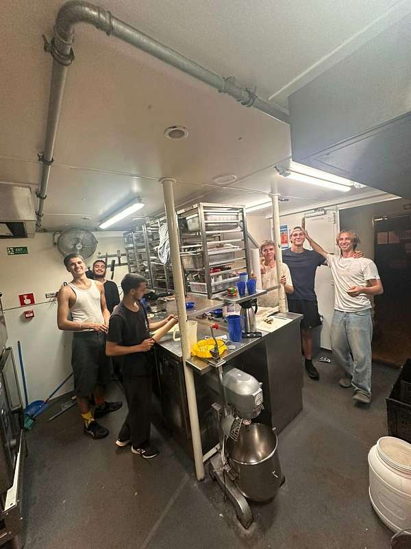 Chefs in der Galley