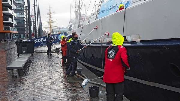 Noch einmal überwischen, bevor die Gäste kommen
