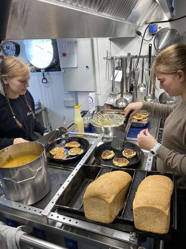 Die erste Galleywoche wurde mit Pancakes zelebriert