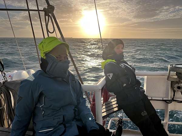 Pauli und Carita im Morgengrauen