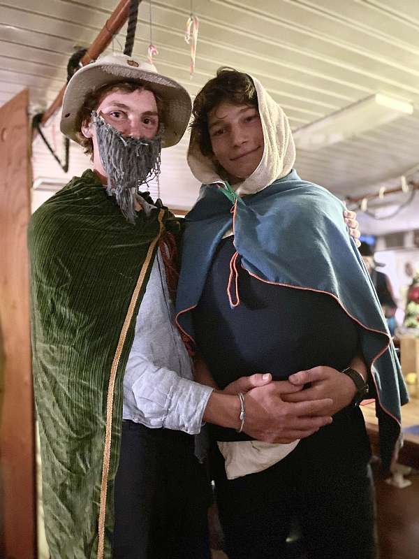 Julius und Leopold als Josef und Maria