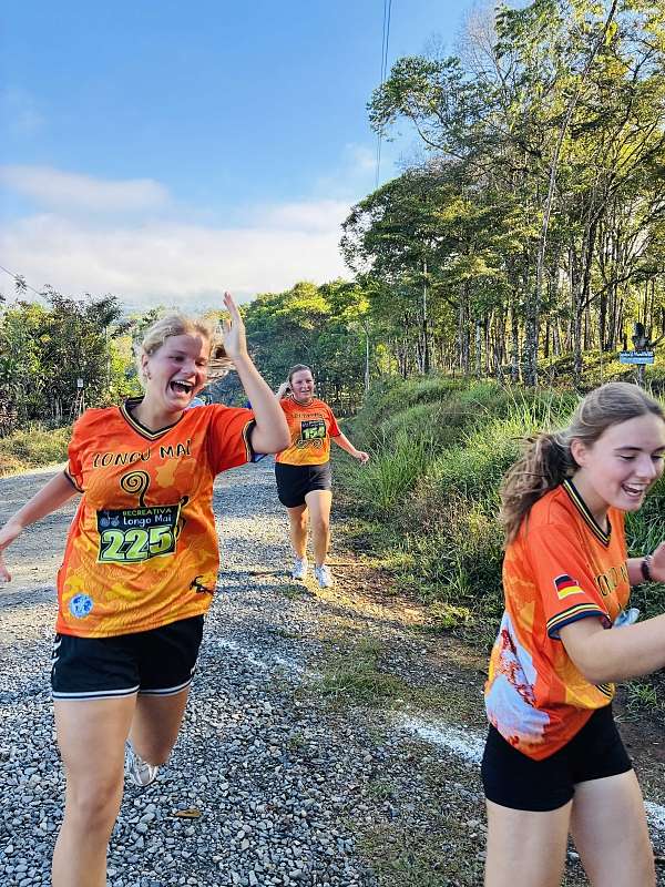Gute Stimmung auf der Strecke