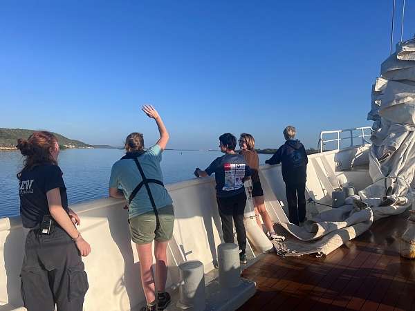 Ankunft in der Bucht von Cienfuegos