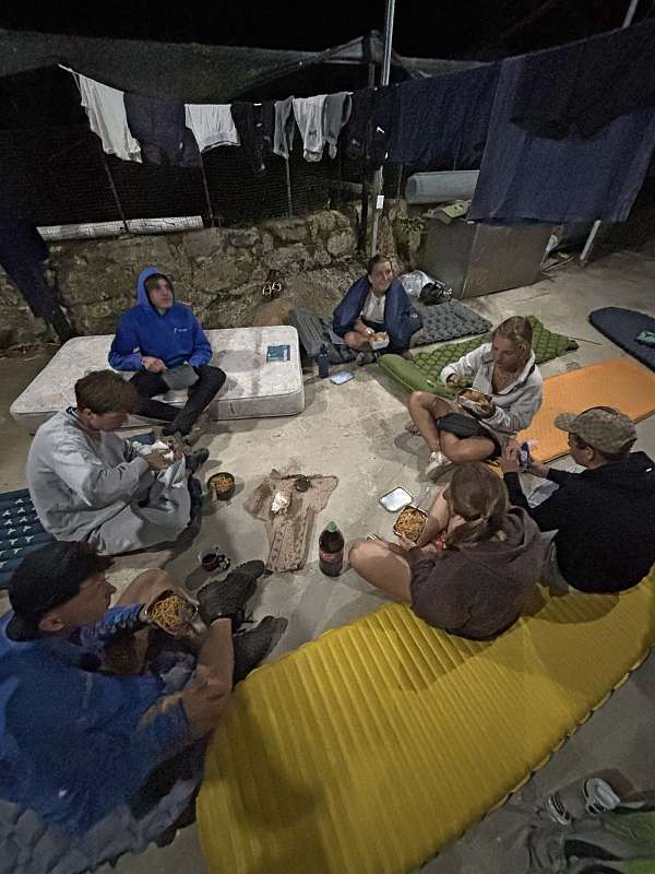 Unsere Gruppe am ersten Abend