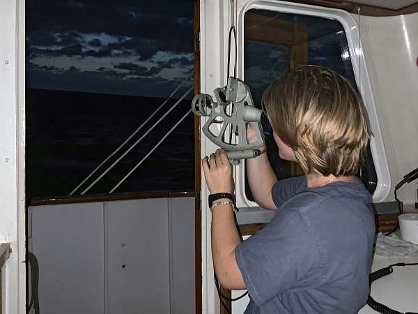 Lisbeth mit Sextant
