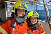 4.5.2026: Bosun Julia und Officer Philine während des Firedrills