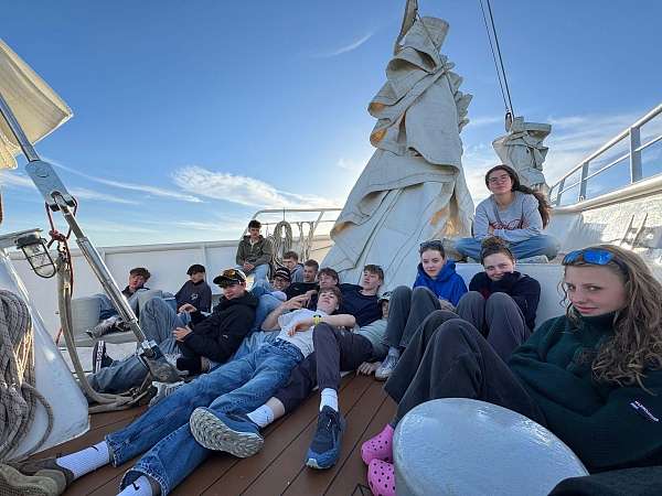 Relaxen am Vordeck