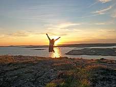 Sonnenuntergang auf schwedischer Insel Danholmen Sonnenuntergang auf schwedischer Insel Danholmen