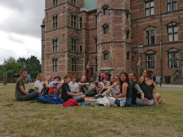 Picknick vor Schloss Rosenborg