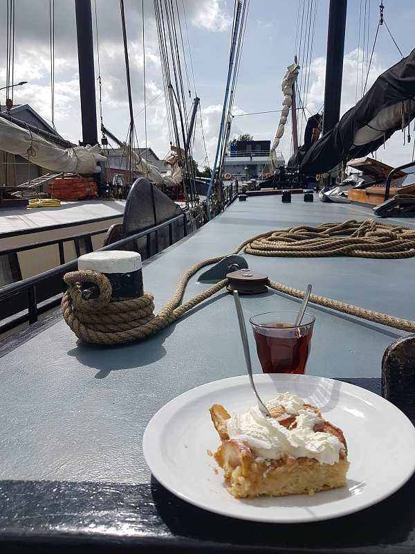 Kuchen an deck der Polster