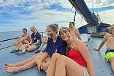 Eine Neptuntaufe gehört bei Sommerferien auf dem Segelboot dazu 