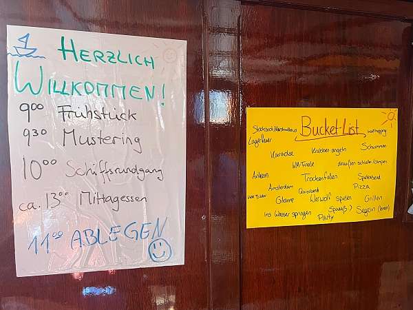 Tagesplan und Bucket-List