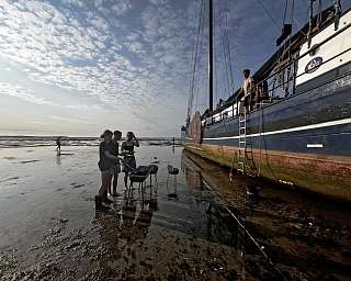 Trockenfallen im Watt