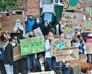 Fridays for Future-Demo auf Spiekeroog
