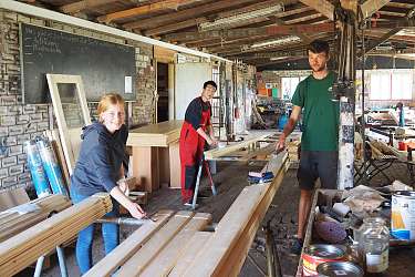 Neuer Hühnerstall wird von Schüler*innen der Lietz gebaut
