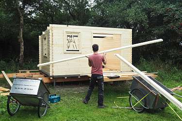 Neuer Hühnerstall wird von Schüler*innen der Lietz gebaut