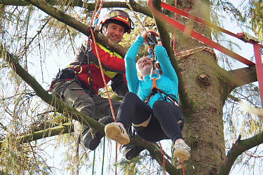 Baumklettern am Lietz-Internat