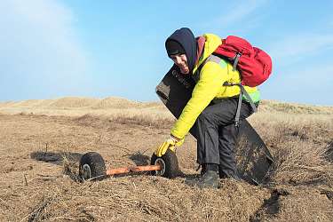 Strandmüll sammeln am Spiekerooger Strand