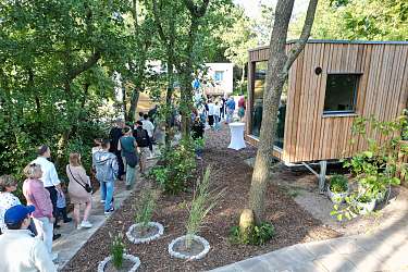 Einweihung der Tiny Haeuser am Lietz-Internat