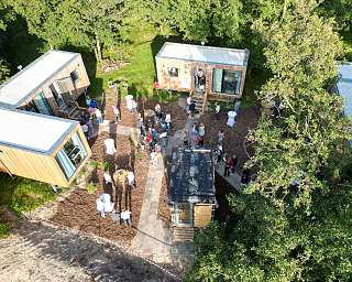 Einweihung der Tiny Haeuser am Lietz-Internat