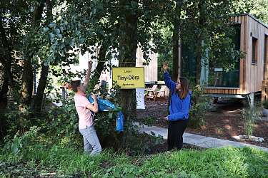 Einweihung der Tiny Haeuser am Lietz-Internat