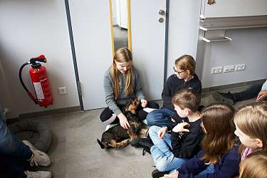 Schulbegleithund Hotte am Lietz Internat 