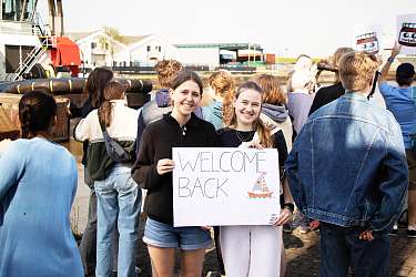 Ankunft High Seas High School 2024  Lietz Internat 