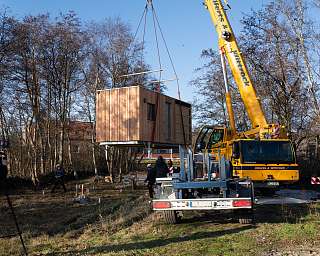 Neue Tiny Haeuser fuer das Lietz Internat 