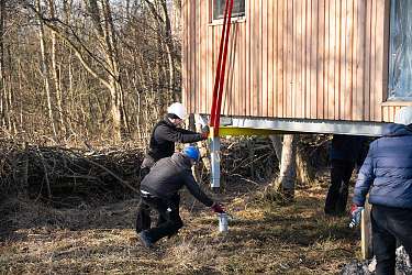 Neue Tiny Haeuser fuer das Lietz Internat 