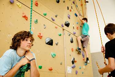 Klettern am Lietz-Internat
