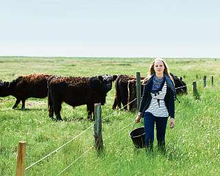 Schülerin der Tierhaltungsgilde am Lietz-Internat