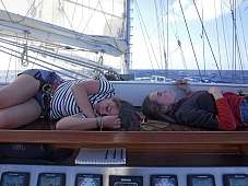 Schlafen auf der Bridge
