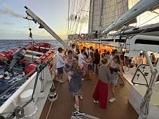 Die Tanzfläche bei Sunset